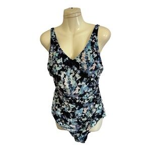 Speedo Womens Multicolour One Piece Swimsuit Size 12